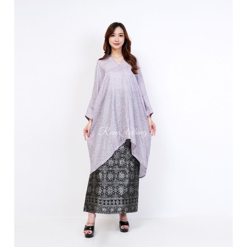 SETELAN ARUNA BLOUSE KAFTAN TUNIK VISCOSE ROK SONGKET LILIT TERBARU