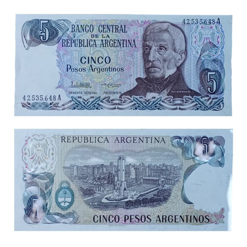 Argentina 5 Peso Uang Asing