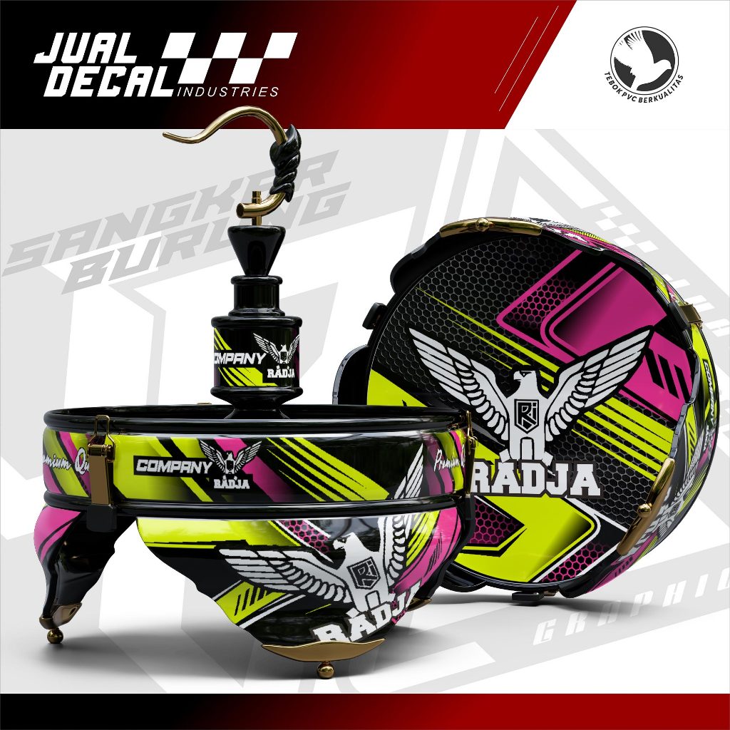 Stiker Sangkar Lovebird Batman Pleci Helopet RADJA  Decal Tebok Custom Variasi