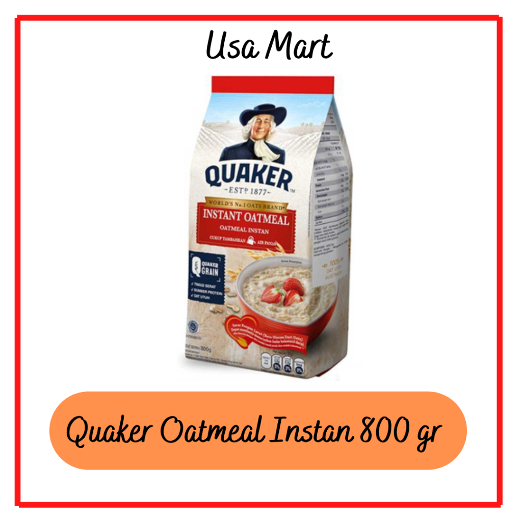 

QUAKER INSTANT OATMEAL 800 gram / Quaker Instant Oatmeal Cereal 800 gram