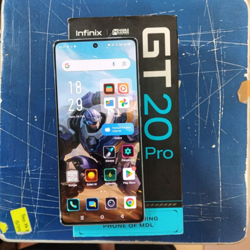 Infinix GT 20 Pro Second 8/256GB harga termurah dan terbagus - Kamera 108MP, Dimensity 8200 ultimate