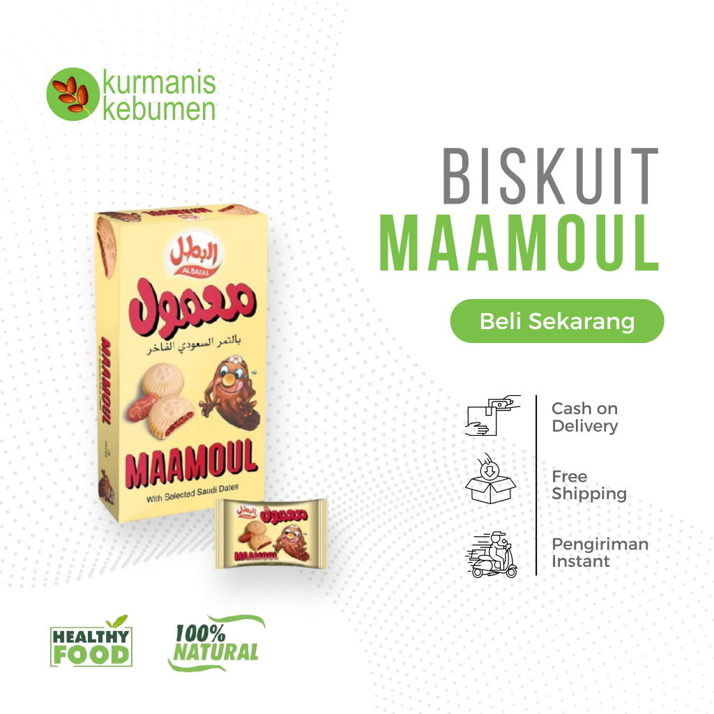 

Biskuit Maamoul Kurma Al Batal Original Oleh Oleh Haji dan Umroh isi 16 Pcs