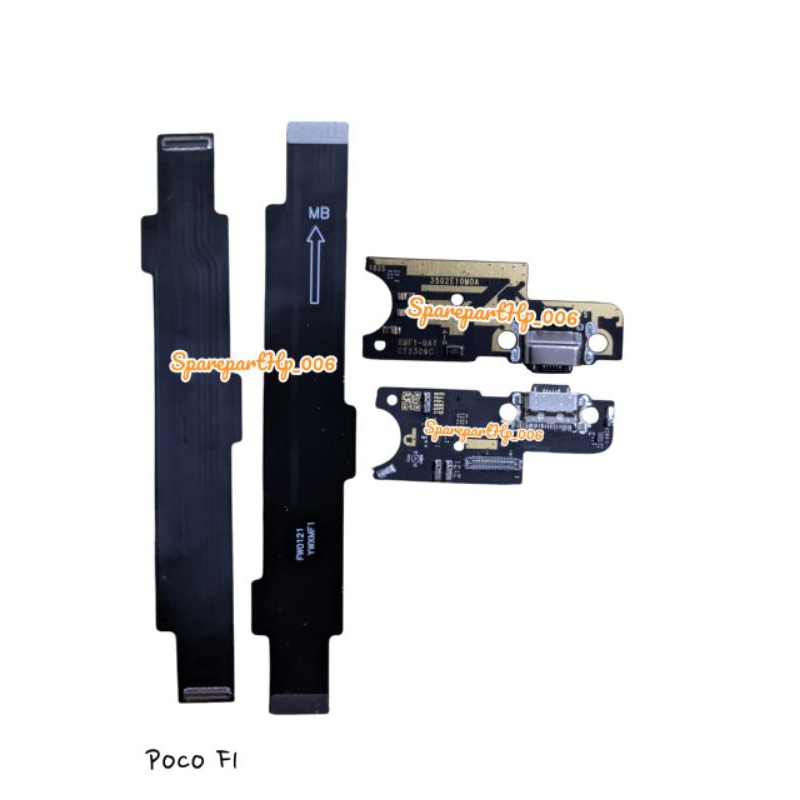 FLEXIBEL CHARGER POCOPHONE F1 PAPAN CAS FULLSET IC + FLEXIBEL BOARD POCOPHONE F1 SATU SET