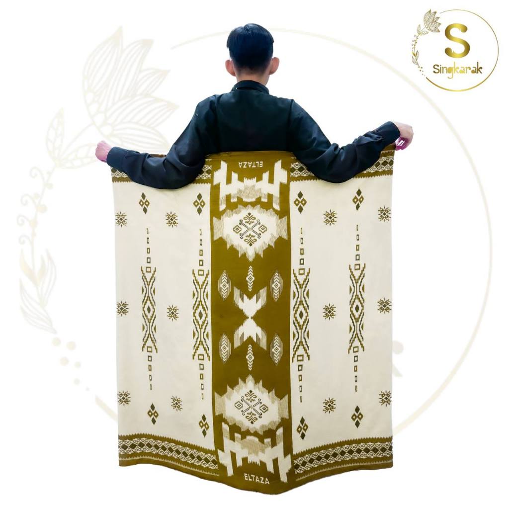 BUY 1 GET 1 Sarung Eltaza Rayon Motif Andara Batik Printing Pekalongan Pria Dewasa Muslim Ramadhan 2