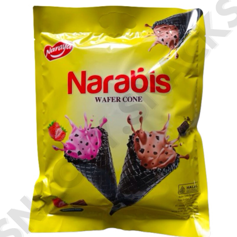 

NARABIS WAFER CONE ASSORTED STRAWBERRY x CHOCOLATE