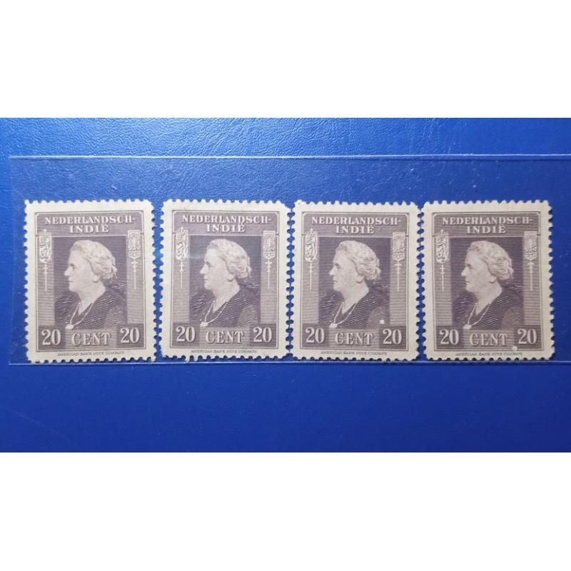 

Perangko Nederlandsch Indie 20 Cent 1945 4 Pcs