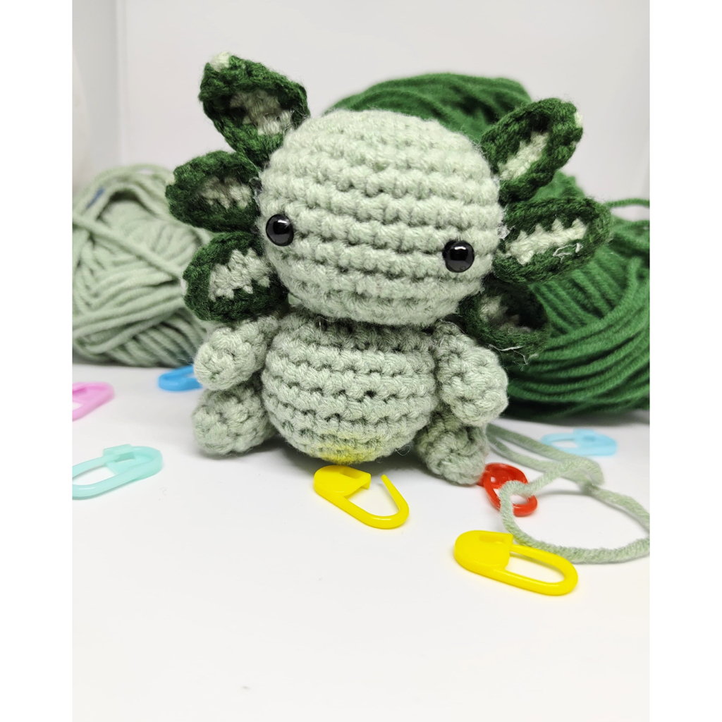 Boneka Axolotl Amigurumi