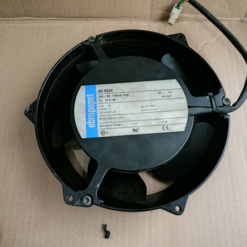 FAN DC 24V EBMPAPST DV 6224 1700ma ( 9-29V dc )