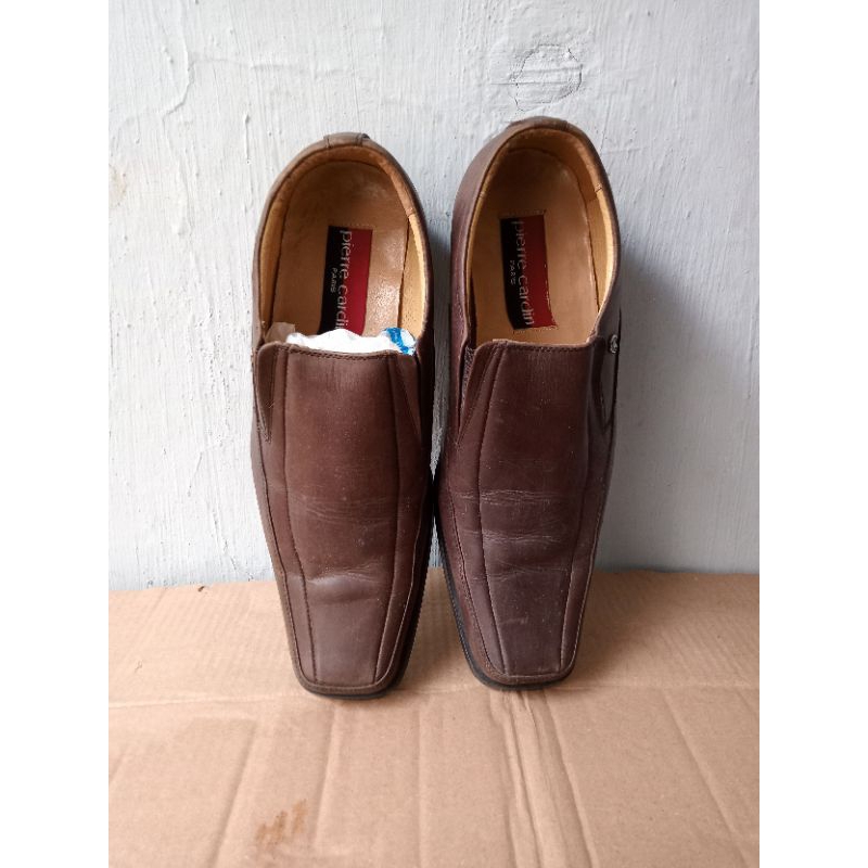 Sepatu kulit pria PIERRE CARDIN size 41 (preloved)