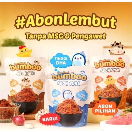 

BAREFOOD BUMBOO Abon MPASI tanpa MSG & Pengawet - Abon Bumboo Abon MPASI Bayi