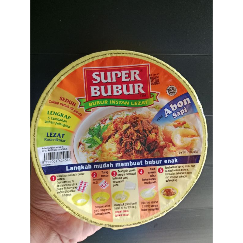 

Super Bubur Bubur Instan Lezat Rasa Abon Sapi Kemasan 67 Gram