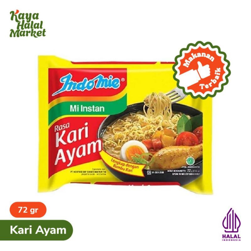 

Paket 5 Pcs. - Indomie Rasa Kari Ayam