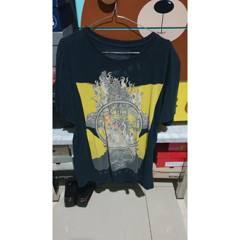 kaos lengan pendek pp phillip plein original second size M