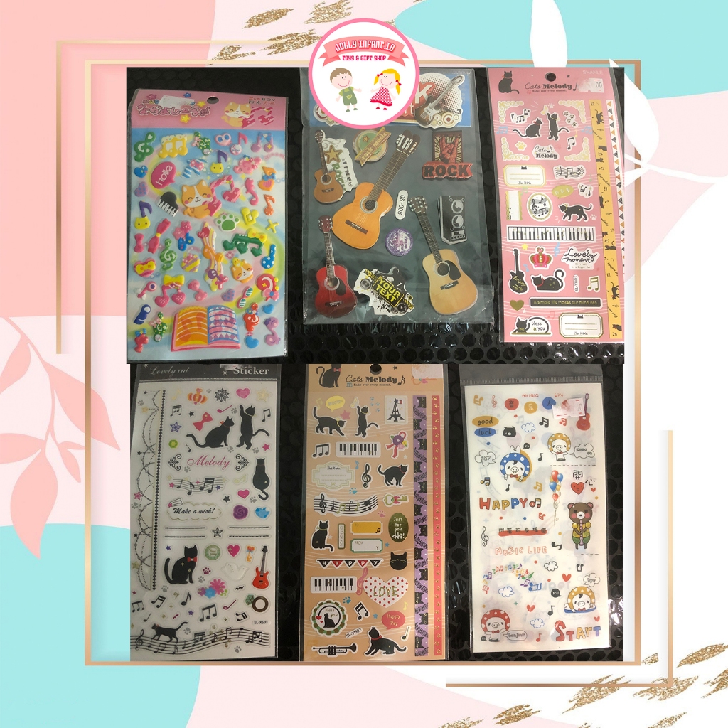 

[jollyinfant.id] F58-77 STIKER MUSIK