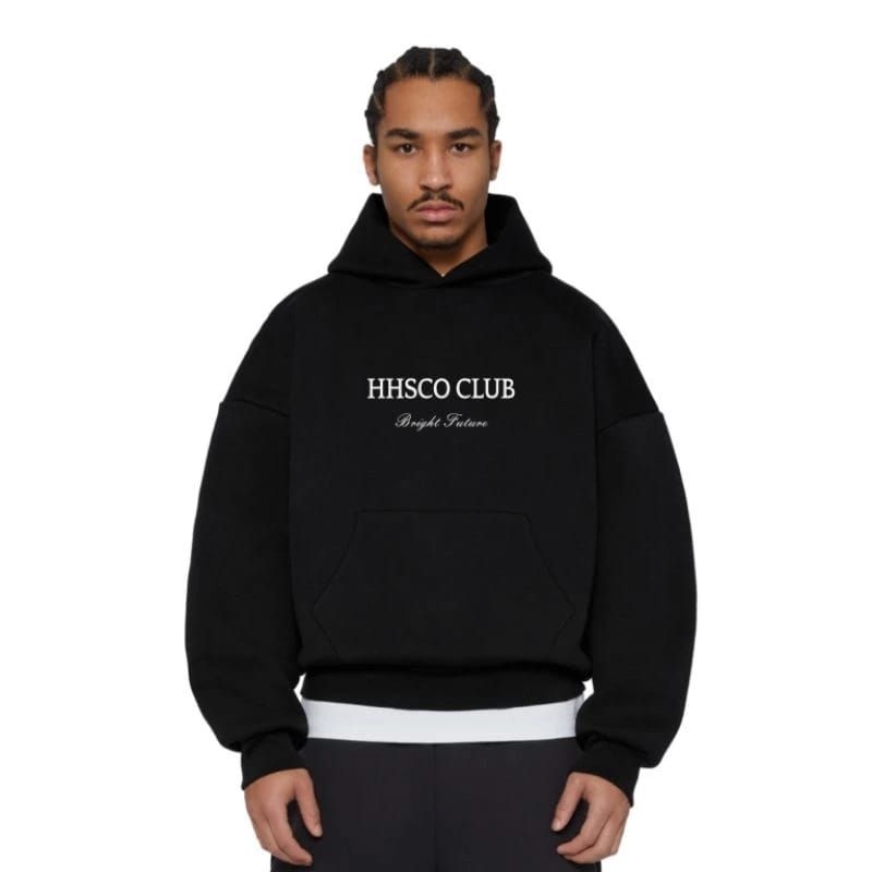 HHSCO Club Hoodie Boxy Hitam