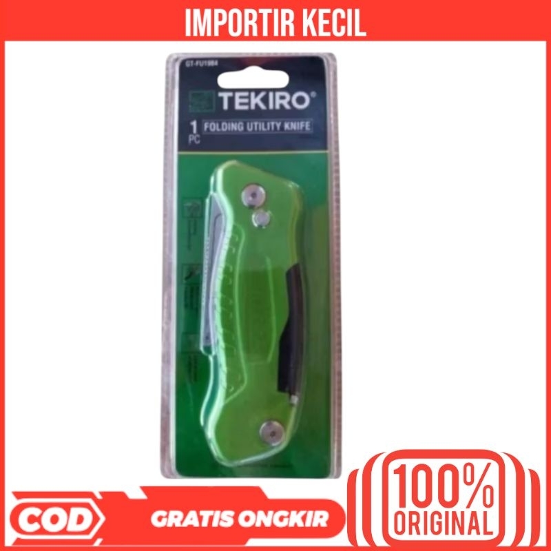 

TEKIRO PISAU CUTTER LIPAT FOLDING UTILITY KNIFE ALAT POTONG SERBAGUNA