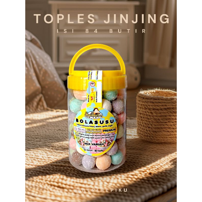 

Hepihepiku BOLASUSU PREMIUM Toples Jinjing