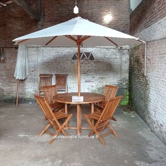 SET KURSI MEJA PAYUNG OUTDOOR | KURSI LIPAT MEJA PAYUNG TAMAN | MEJA PAYUNG CAFE | KURSI PAYUNG PANT