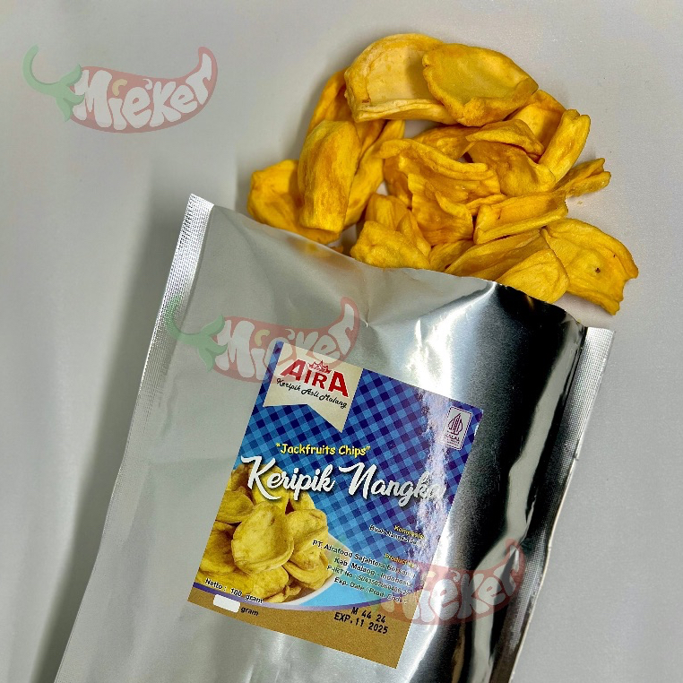 

KERIPIK NANGKA SUPER PREMIUM ENAK RENYAH MANIS SNACK JAJANAN AIRA FOOD 100GR