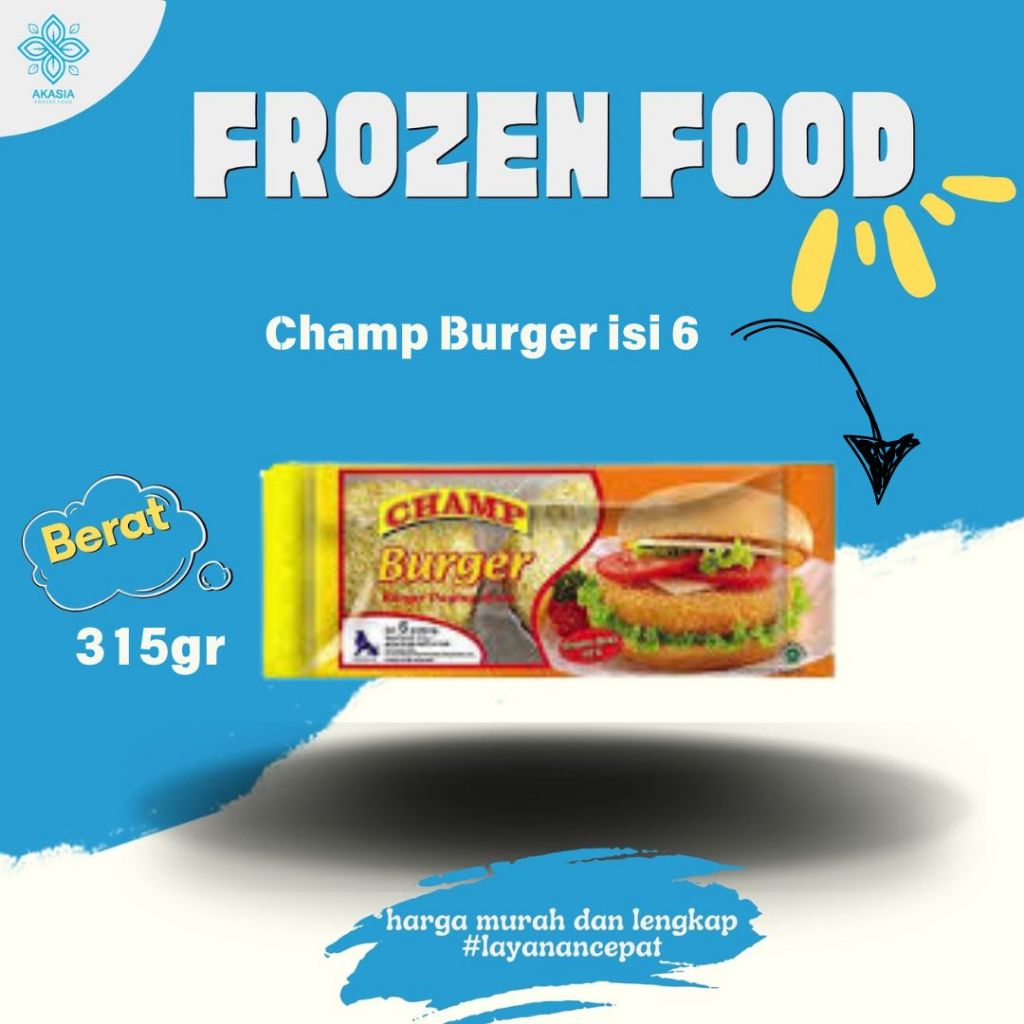 

Champ Burger isi 6 (315gr)