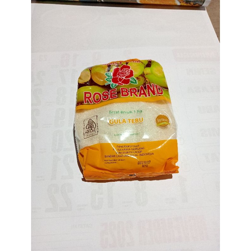 

gula pasir 1 kg, rose brand