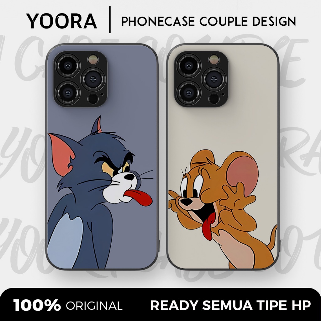 [TJ33] Custom Case Couple Tom and Jerry Premium Bisa Untuk Semua Tipe Hp