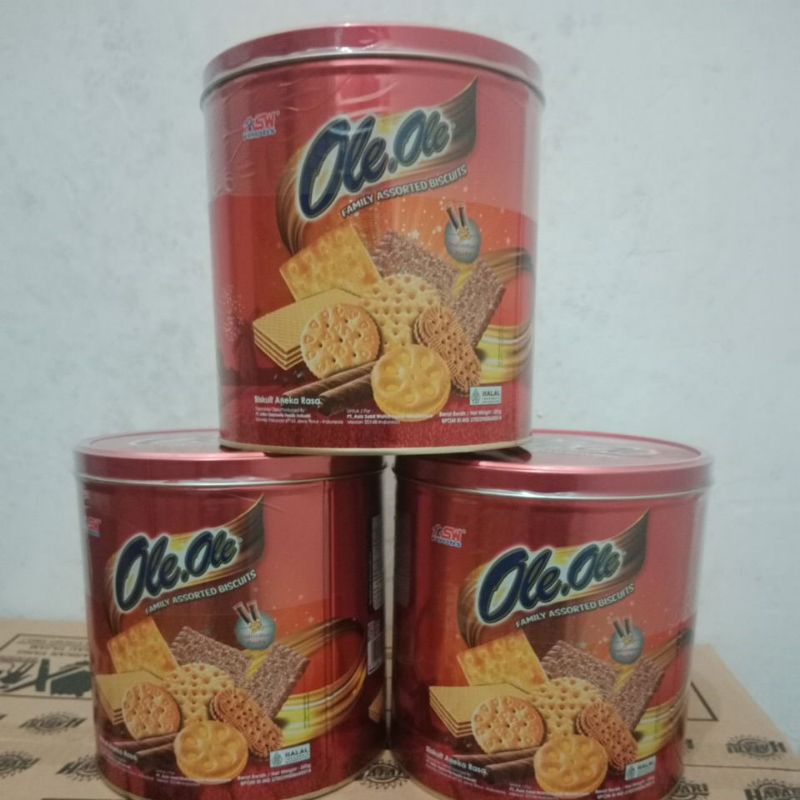 

Ole ole assorted biscuit kaleng bulatb250gr