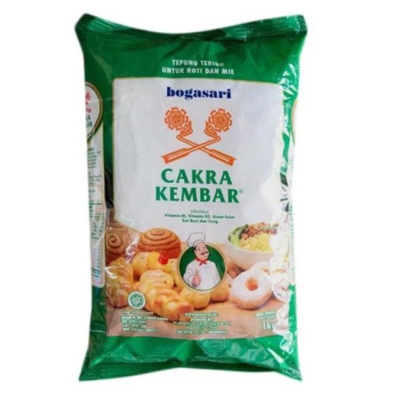 

Tepung Terigu Cakra Kembar 1 Kg
