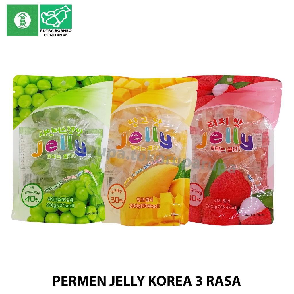 

[Murah] Permen Jelly Viral Korea 200 gr / Permen Jeli Lunak Viral Korea / Permen Impor