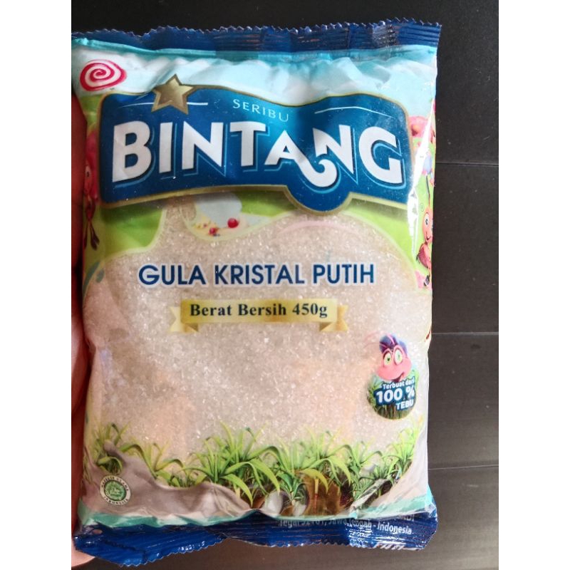 

Gula Kristal Putih Seribu Bintang Kemasan 450 Gram