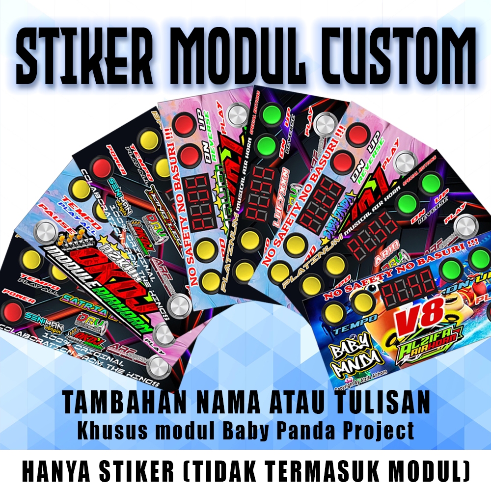 

Custom Stiker Tambah Nama (TIDAK TERMASUK MODUL)