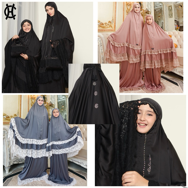 RAUDAH MUKENA KIDS LUXURY TERBARU mukena anak mukena couple ibu dan anak