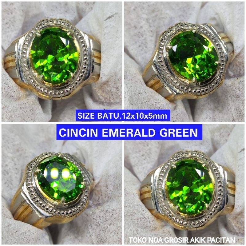 CINCIN EMERALD GREEN ASLI BERKUALITAS