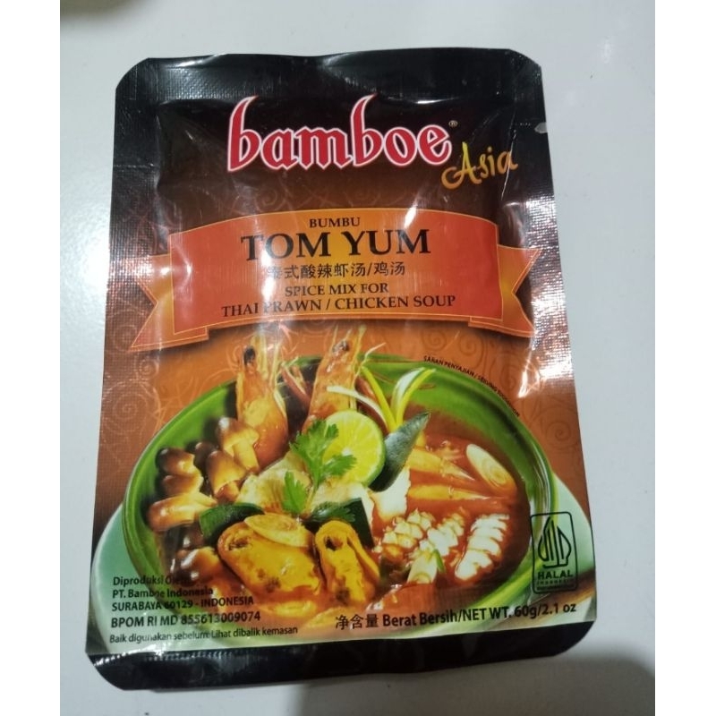 

bumbu asia tom yum spice mix for Thai fried chicken soup