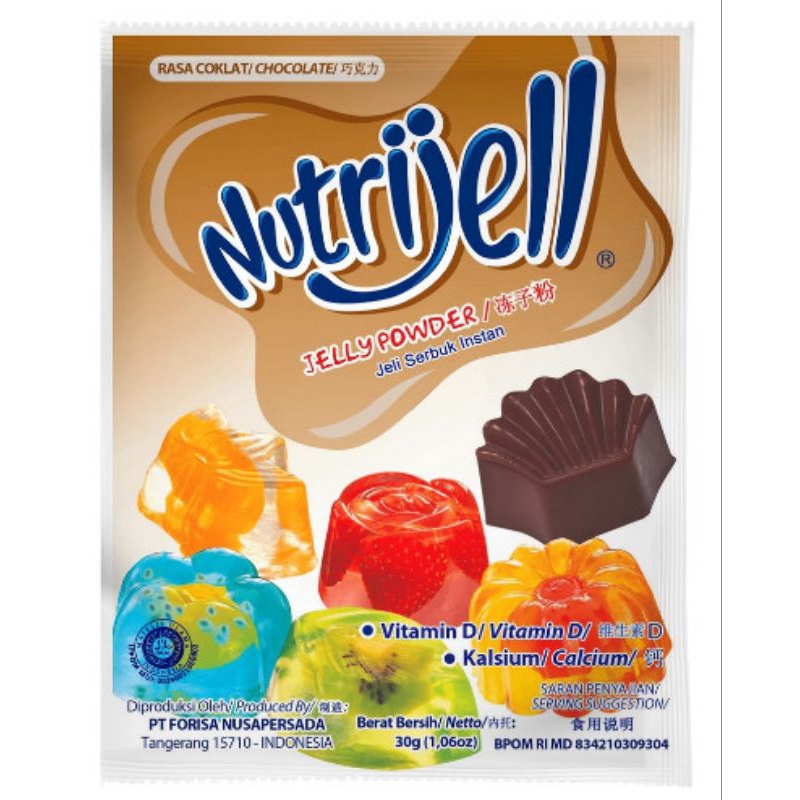 

Nutrijel Rasa Coklat, 1 Box ISi 12 Sachet