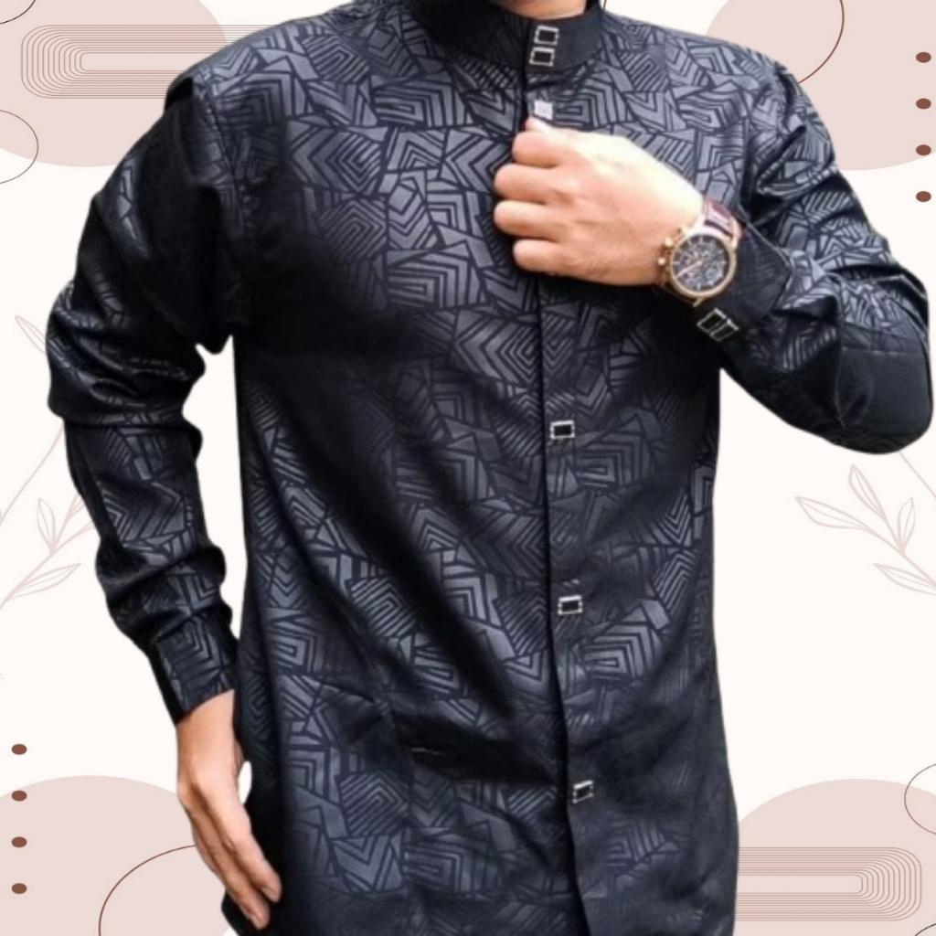Koko sultan embos wolfis kemko baju muslim pria dewasa