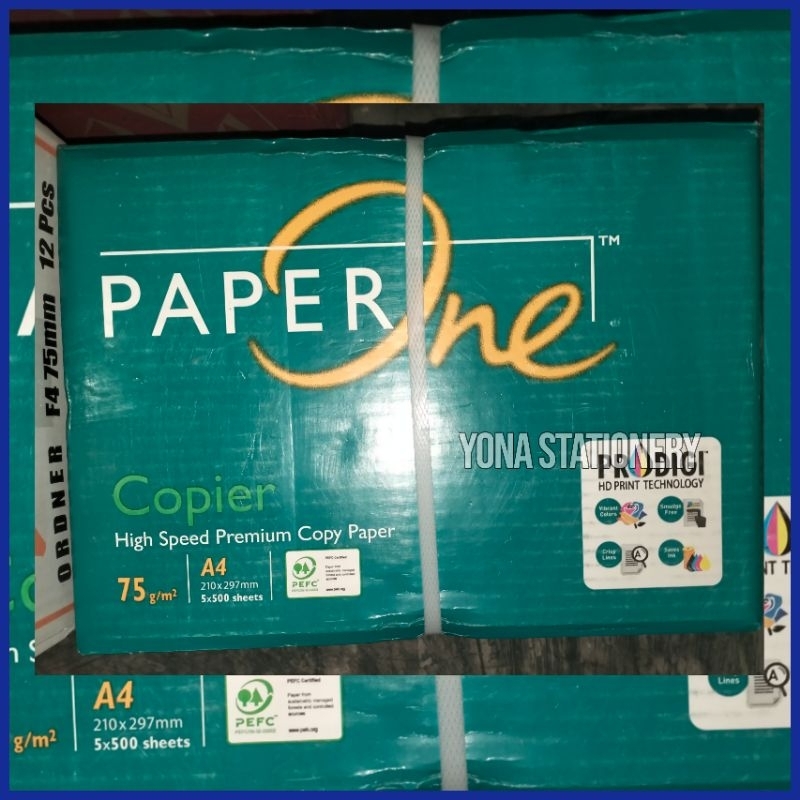 

KERTAS HVS A4 75 GR PAPERONE | High speed premium copy paper | Perdus