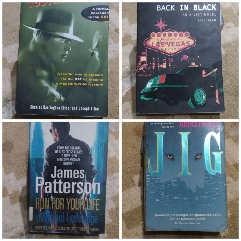 Novel Jig Campbell Amstrong. Run for your life - James Patterson. Back in black - Zoey Dean. Tooth a