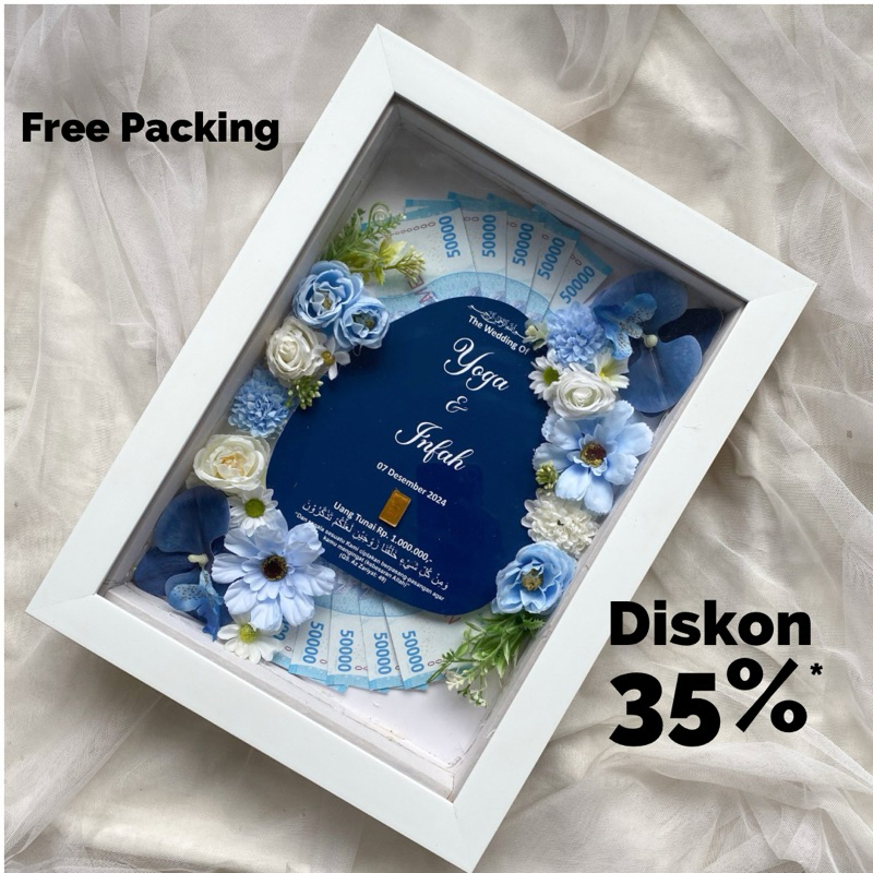 Mahar Pernikahan  uk 30x40| Bingkai Mahar | Mahar Murah