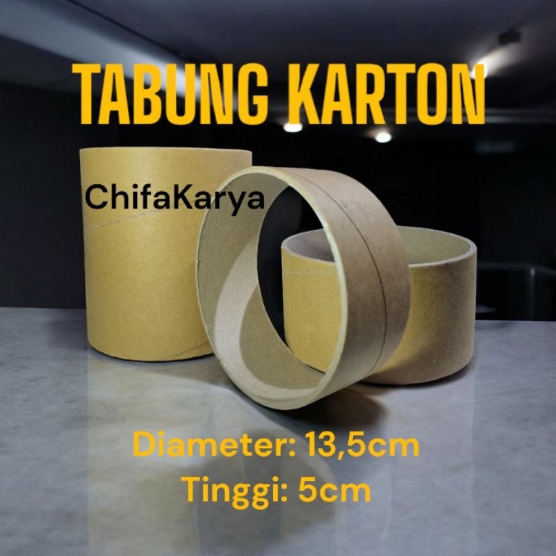 

Tabung karton Besar 13.5cm/Tinggi 5cm