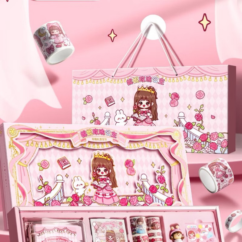 

252 PCS/Set Diary Set Buku Jurnal Binder Aesthetic Buat Hadiah Ulang Tahun