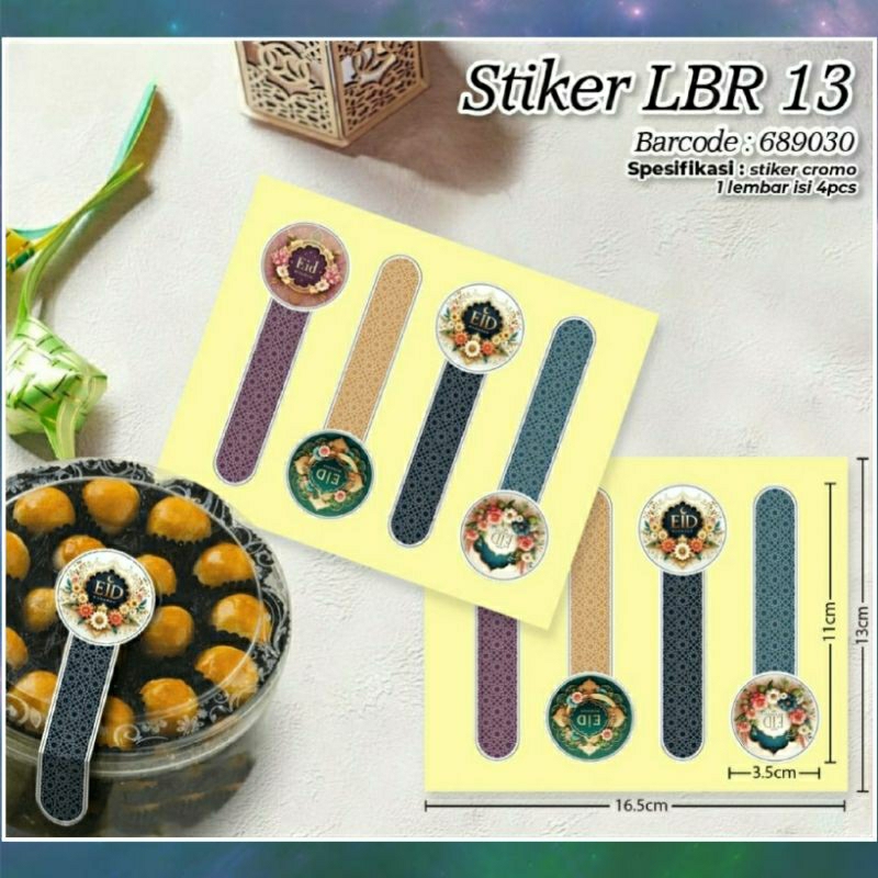 

Sticker Segel Toples Lebaran Stiker Idul Fitri Eid Mubarak