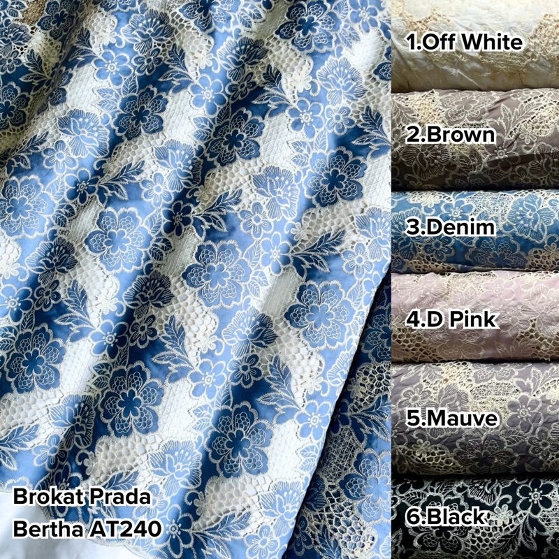 Brokat Prada Bertha AT240 (harga per50cm)