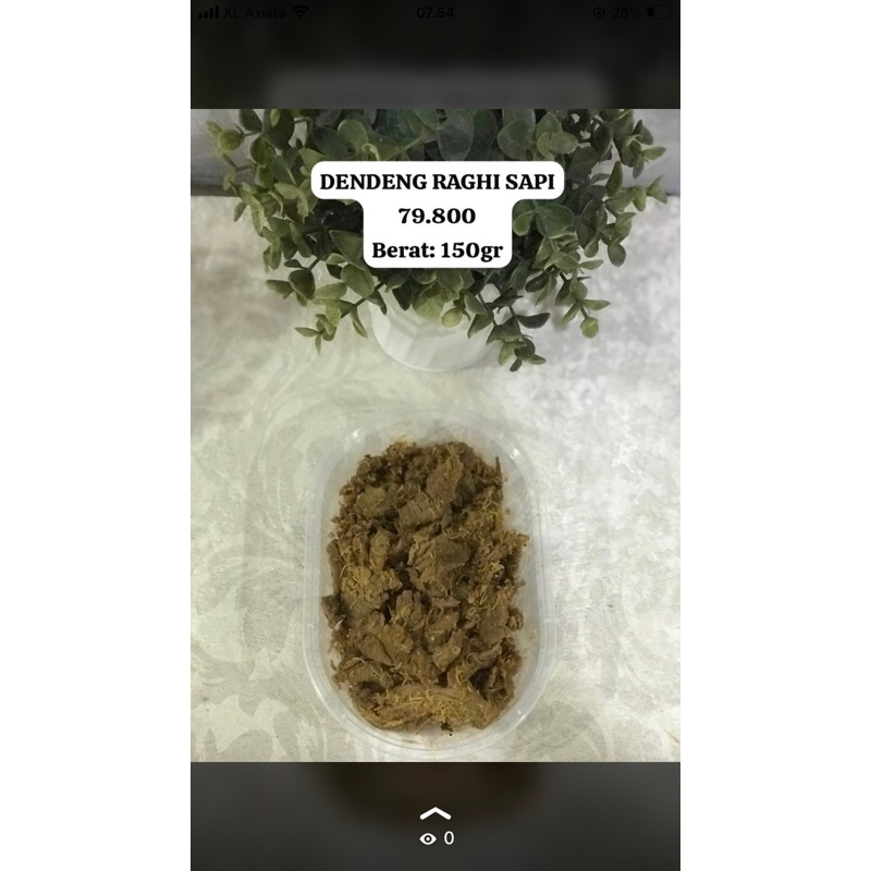 

DENDENG SAPI RAGHI 150gr FRESH