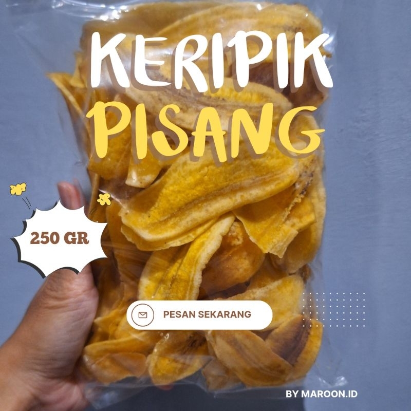 

Keripik Pisang Varian Asin Gurih & Manis Matang 250 GR