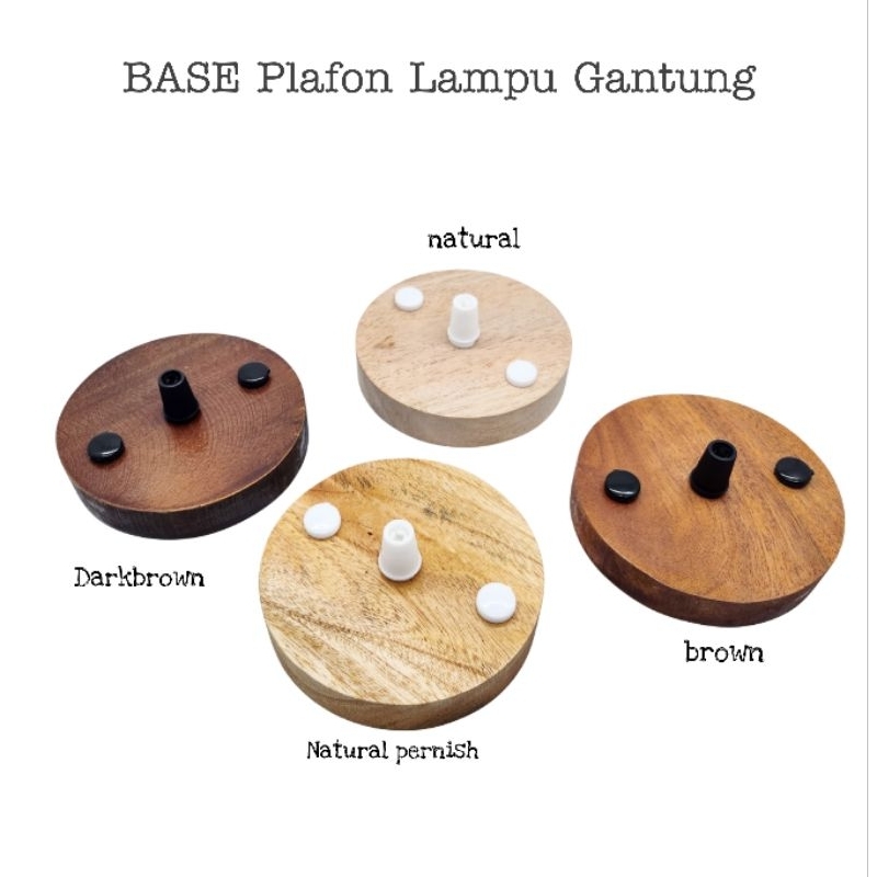 kap engkel plafon lampu gantung kap base plafon material kayu