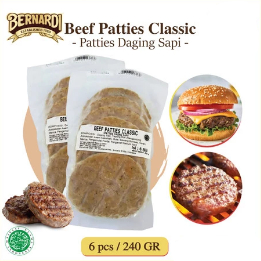 

Bernardi Beef Patties Classic Isi 6