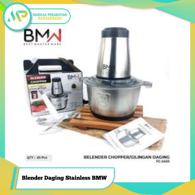 Blender Daging Stainless 2 Liter BMW /  SQRS / Blender Daging Stainless KYLO  / Blender Daging Stain