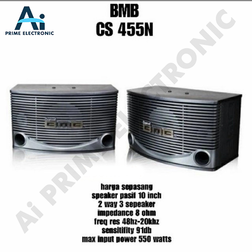 BMB CS 455N Speaker Pasif Speker Karaoke Salon Karoke 10 Inci