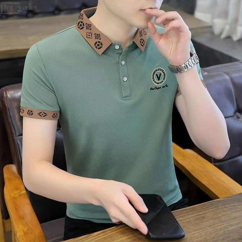 Polo Shirt Pria kaos berkerah pria premium sulaman tangan baju kaos kerah pria original 100% Polos k